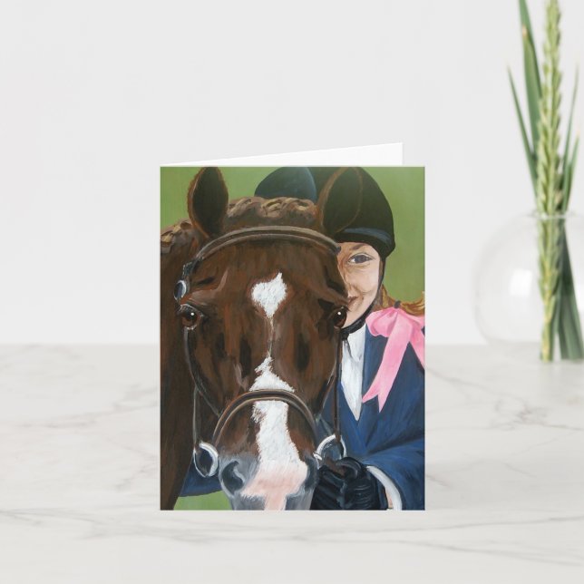 Anúncio Horse and Rider Folded Card (Frente)