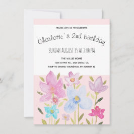 Anúncio Ilustração de Flores Silvestres em Aquarela Modern