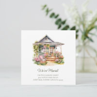 Ilustração Personalizada de Casa de Campo Mudamos 