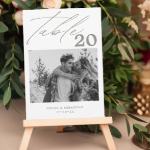 Anúncio Imagens do Número da Tabela de Casamento Sage Mini