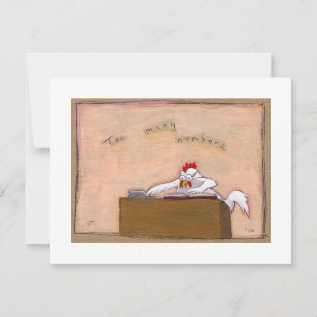 Anúncio Imposto Dia Contabilista números de frango diversã (Frente)