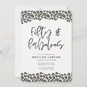 Anúncio Impressão Leopardo 60 e festa de aniversário 50