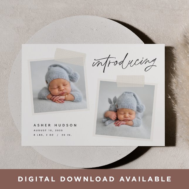 Anúncio Instantâneo | Nascimento de Duas Fotografias Casua (Criador carregado)