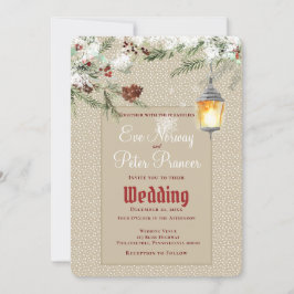 Anúncio Inverno Simples com Casamento Lanterna e Verdes