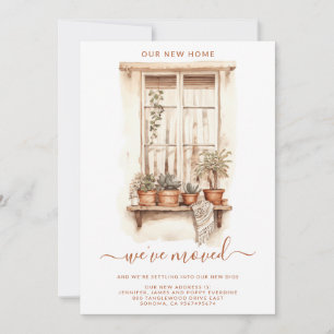 Anúncio Janela Aquarela e Plantas Potentes em Movimento