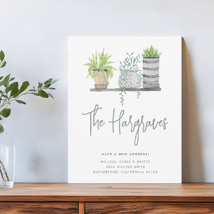 Anúncio Jardim Cresceu Movimento Botânico Verde Moderno