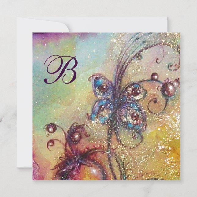 Anúncio JARDIM DAS SOMBRAS PERDIDAS, Monograma Borboleta D (Frente)