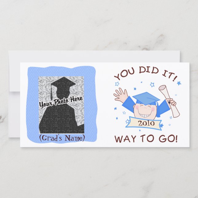 Anúncio Jardim de infância do Formando/Cartão com fotos da (Frente)