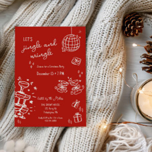 Anúncio jingle e mingle da festa de Natal