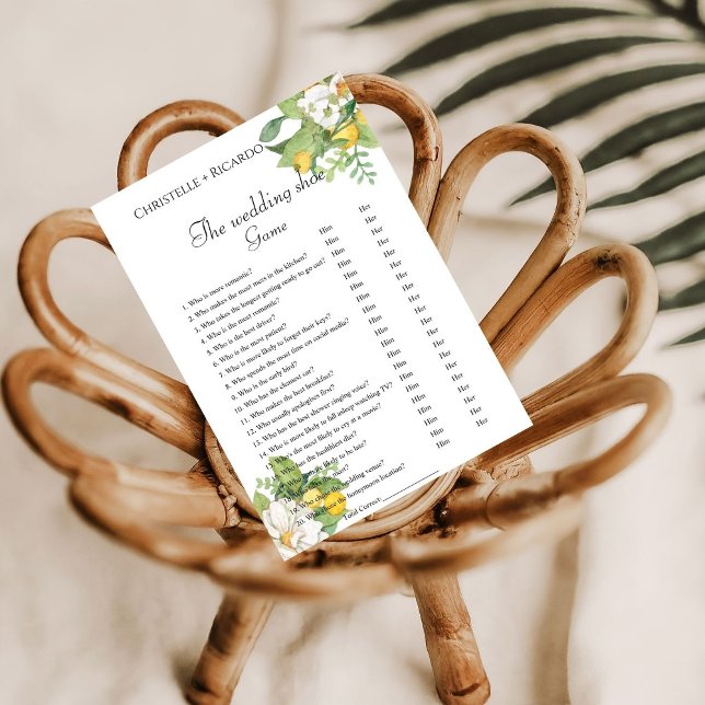 Anúncio Jogo de calçado de limão, jogo de festa de solteir (Criador carregado)