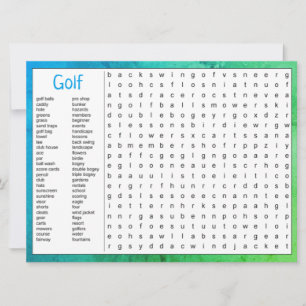 Anúncio Jogo de Tema de Golfe de Aniversário
