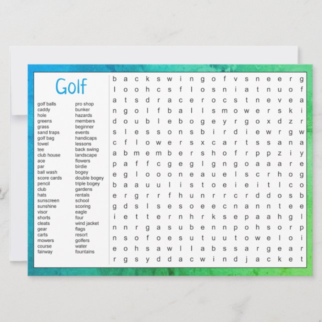 Anúncio Jogo de Tema de Golfe de Aniversário (Frente)
