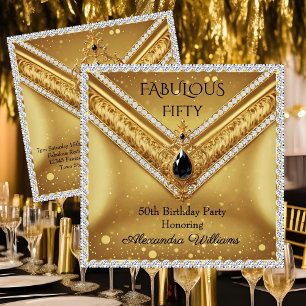 Anúncio Joias Pretas Elegantes Diamantes Fabulosos Dourado