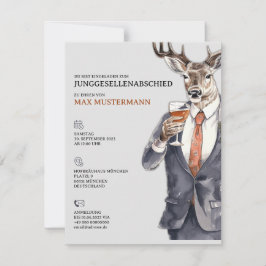 Anúncio Junggesellenabschied Einladung Männer Vorlage