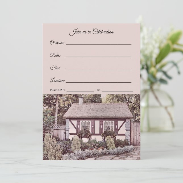 Anúncio Junte-se a nós na Celebração - Algodão Inglês (Em pé/Frente)