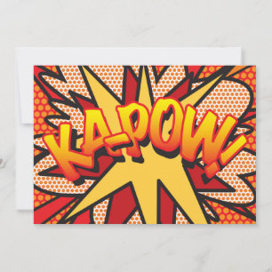 Anúncio KAP-POW Seu Retro de Diversão de Bolhas de Discurs