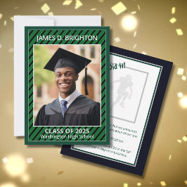 Anúncio Lançamento de Foto do tema Graduação Verde de Fute