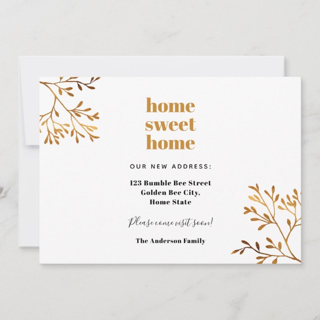 Anúncio Lar doce lar, moderno e elegante movimento (Frente)