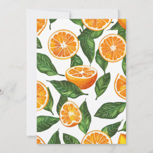 Anúncio Laranja Fruta Botânica Citrus Sem Costura
