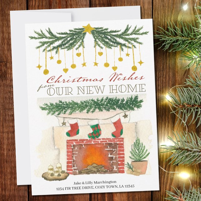 Anúncio Lareira de Natal Cozy Novo Movimento Feriado Domés (Criador carregado)