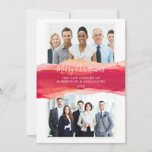 Anúncio Legenda Watercolor Merry Christmas Corporate