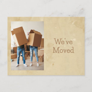 Anúncio Lembrete de novo endereço divertido, cartão postal