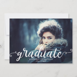 Anúncio Letra de Mão Moderna para Graduação Chic Elegante