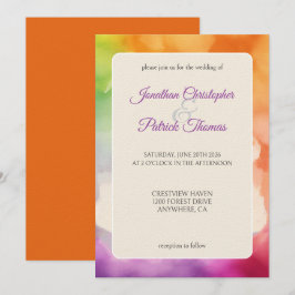 Anúncio LGBTQ Orgulho Amor Casamento é Amor Arco-Íris