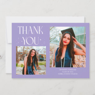 Anúncio Lilac Graduado Obrigado 2-Foto 