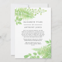 Lista de Convidados de Casamento com Vegetação em 