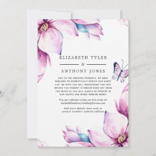 Anúncio Lista de Convidados de Casamento Floral de Magnóli