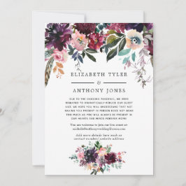 Anúncio Lista de Convidados de Casamento Reduzida com Vinh