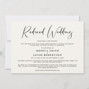 Anúncio Lista de Convidados de Casamento Reduzida Elegante