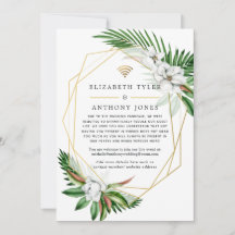 Lista de Convidados de Casamento Virtual Tropical