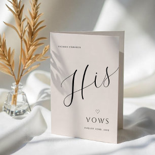 Anúncio Livro de Votos de Casamento Minimalista Moderno