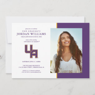 Anúncio Logotipo de Iniciais da Universidade de Albany