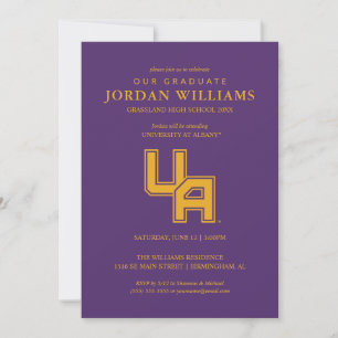 Anúncio Logotipo de Iniciais da Universidade de Albany