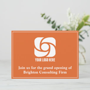 Anúncio Logotipo Personalizado da Empresa Laranja Grande A