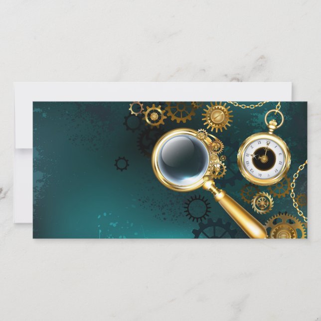Anúncio Lupa no estilo Steampunk (Frente)
