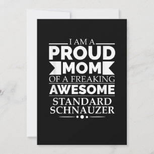 Anúncio Mãe Orgulhosa Do Cachorro Schnauzer Padrão Incr