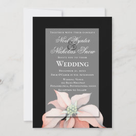 Anúncio Mágica Natal/ Poinsettia Flor/ Casamento Negro