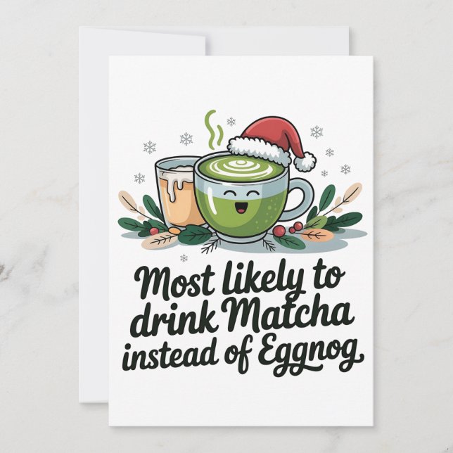 Anúncio Mais Propenso a Beber Matcha em vez de Eggnog no N (Frente)