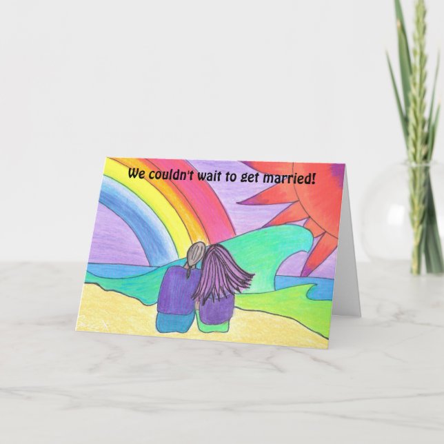 Anúncio Mal podíamos esperar para nos casarmos... (Frente)