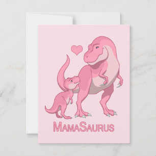 Anúncio MamaSaurus T-Rex e dinossauros do bebé