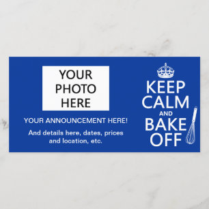 Anúncio Mantenha a calma e o Assar desligados