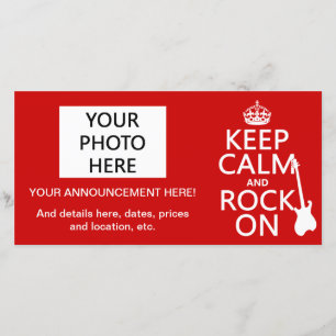 Anúncio Mantenha Calma e Rock Ativado (guitarra) (qualquer