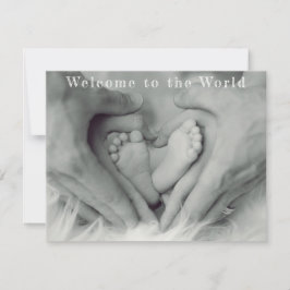 Anúncio Mãos-Pais e Pés-Bebês Bem-vindos ao Mundo