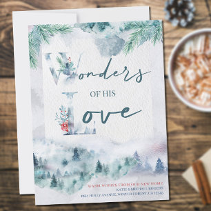 Anúncio Maravilhas de Seu Amor Nova Floresta de Aquarela D