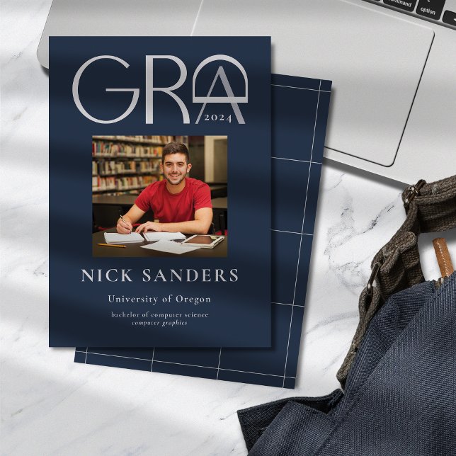 Anúncio Marinho Azul da Universidade de Graduação de Fotos (Criador carregado)