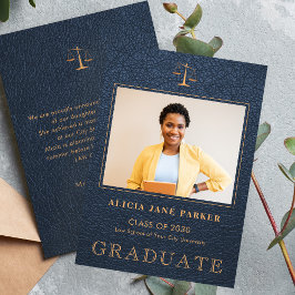 Anúncio Marinho de licenciatura em Direito - foto de ouro